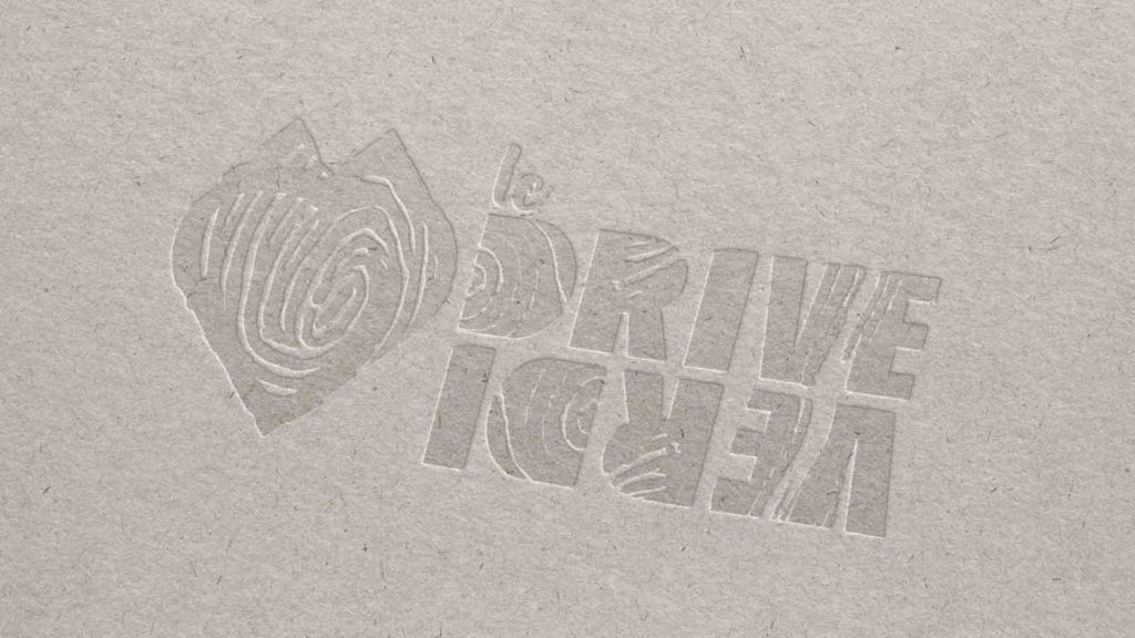 Logotype Le Drive Verdi sur papier